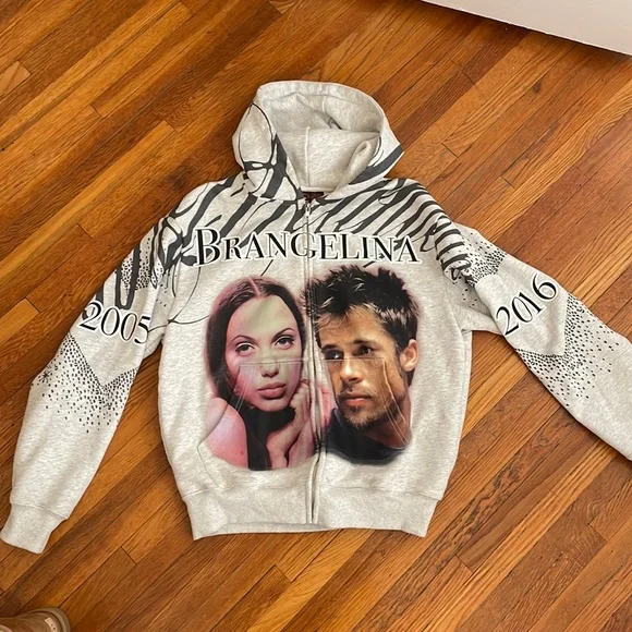 トップス Brangelina Praying Hoodie Grey Brangelina hoodies online now 🚹
